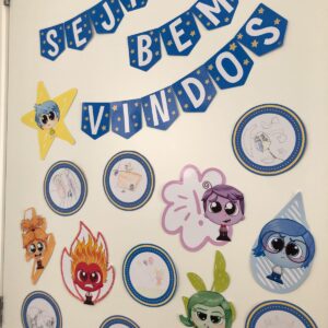 Painel bem vindos e projeto sentimentos e emoções 2 em 1
