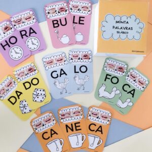Monta Palavras Silábico "sílabas simples" método fônico