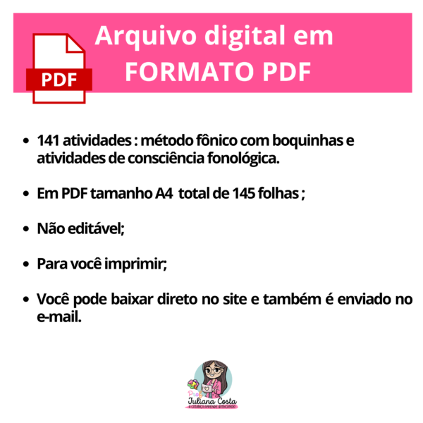 Apostila de Alfabetização - Método Fônico (SÍLABAS SIMPLES) - Image 7