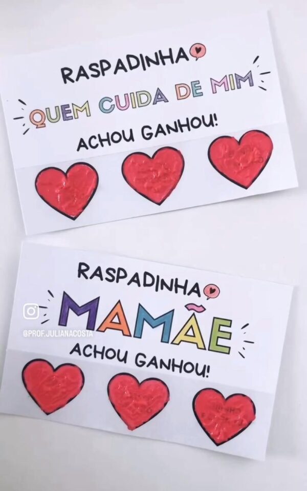 Cartão Interativo Raspadinha - Dia das Mães (ou para quem cuida) - Image 4