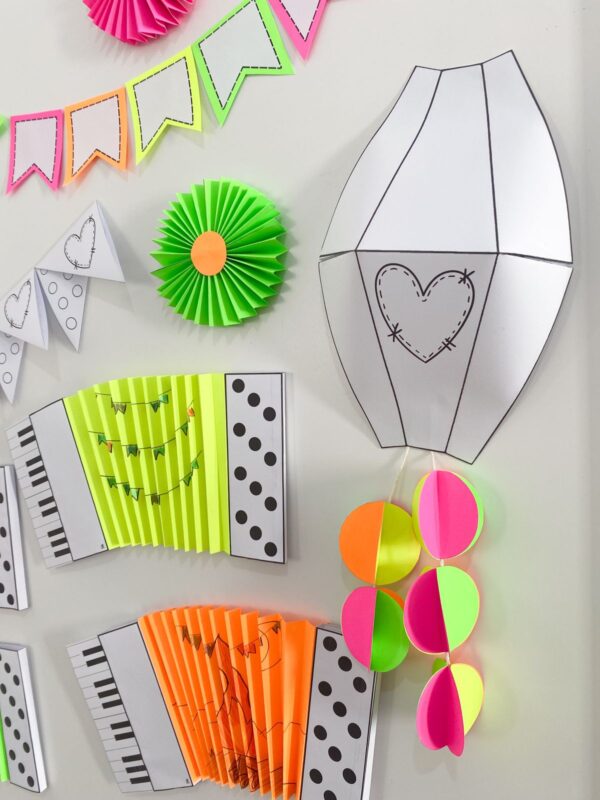 Painel Junino de Porta – Interativo para Colorir - Imagem 4