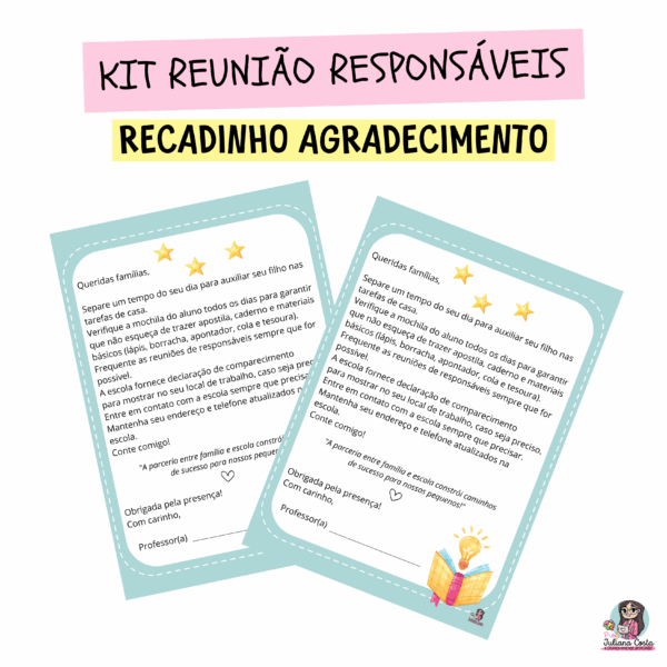 KIT REUNIÃO DE RESPONSÁVEIS (Ens. Fundamental) - Imagem 4