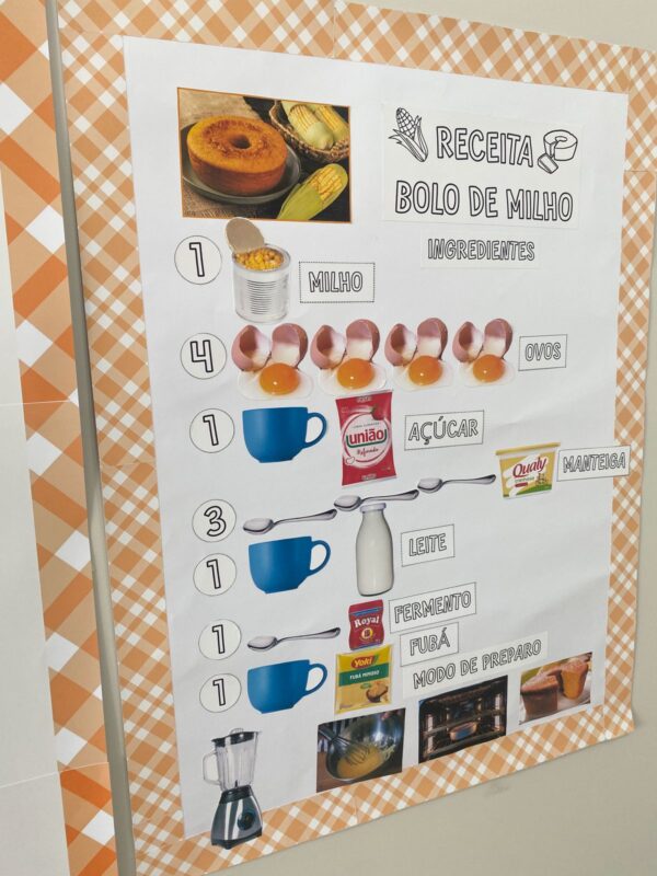 RECEITA INTERATIVA - BOLO DE MILHO (GÊNERO TEXTUAL RECEITA) - Imagem 3
