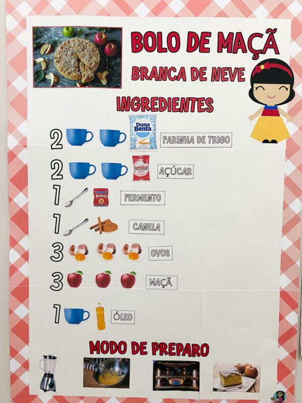 Receita Interativa Bolo de Maçã da Branca de Neve - Imagem 4