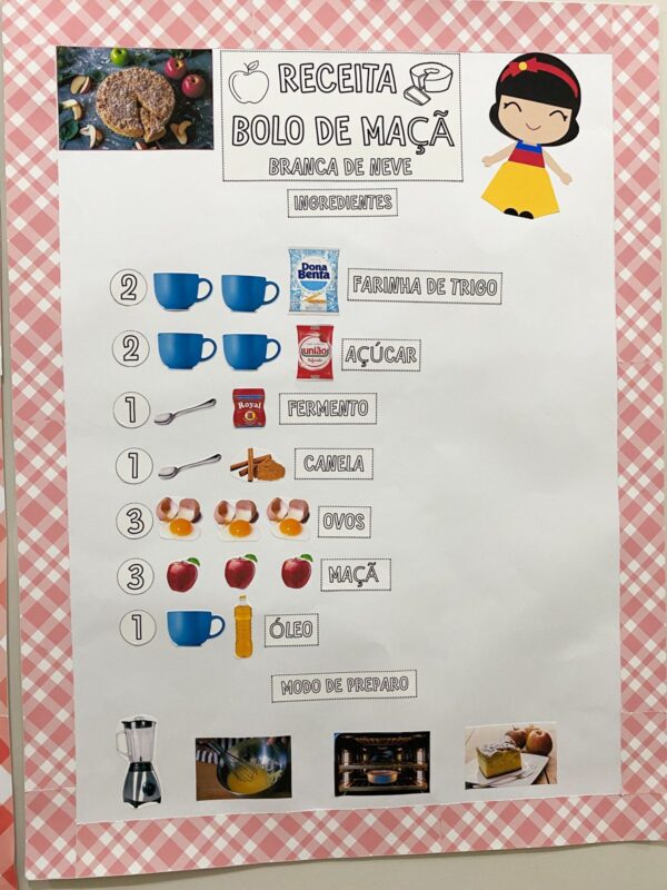 Receita Interativa Bolo de Maçã da Branca de Neve - Imagem 3