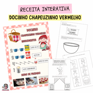 Receita interativa Docinho da Chapeuzinho vermelho