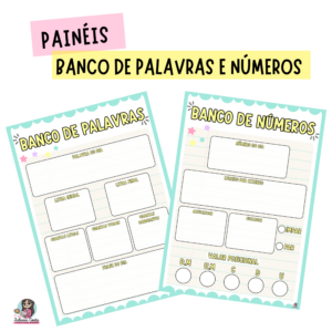 Banco de Números e Banco de Palavras – Registro Diário (Coleção Candy))
