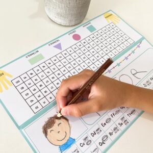 Crachá de Mesa Individual – Ilustrado (Método Fônico)