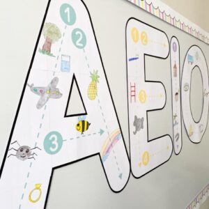 Vogais Gigantes para ilustração ou colagem (Coleção Candy)