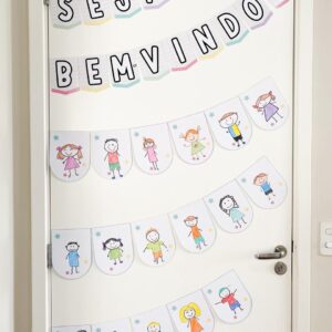 Painel Bem-vindos-Ilustração (Coleção Candy)