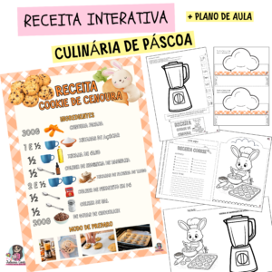Receita interativa Cookie de cenoura - Páscoa