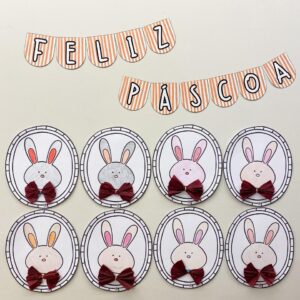 Coelhinho de Páscoa com gravatinha