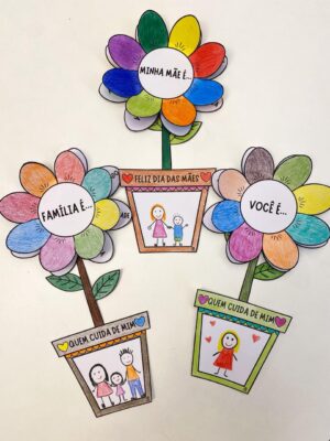 Flor interativa - Dia das mães/Família/Quem cuida de mim