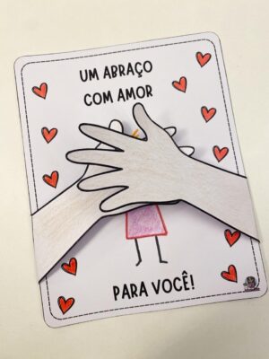 Cartão Interativo (Um Abraço com Amor)
