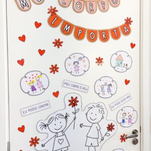 Painel Meu corpo importa - Maio Laranja