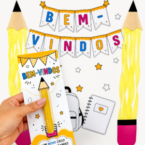 PAINEL DE PAREDE - Bem - vindos (Voltas ás aulas)