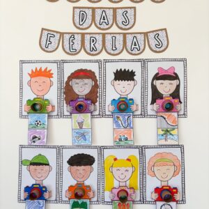 Quadrinho Memórias das férias com câmera