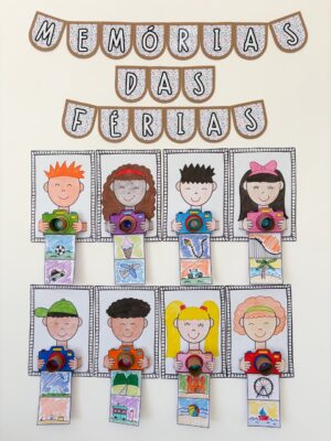 Quadrinho Memórias das férias com câmera