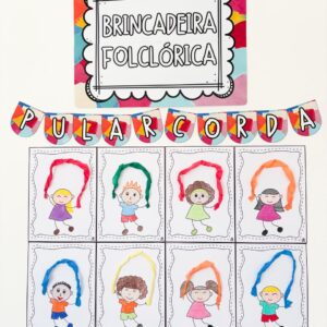 Quadrinho Brincadeira Folclórica - Pular corda