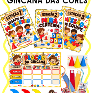 Gincana das cores - Coleção semana da criança