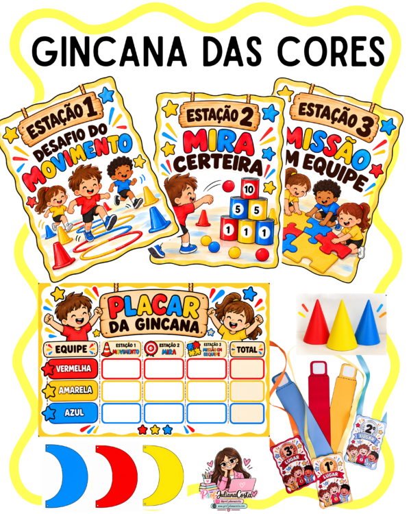 Gincana das cores - Coleção semana da criança