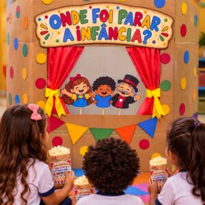 Onde Foi Parar a Infância? - História com Teatro de Caixa - Coleção Semana da criança