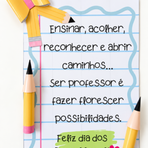 Painel Lápis - Dia dos professores