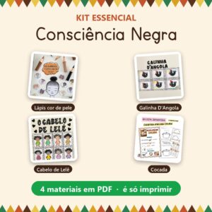 Kit Consciência Negra Essencial — 4 materiais