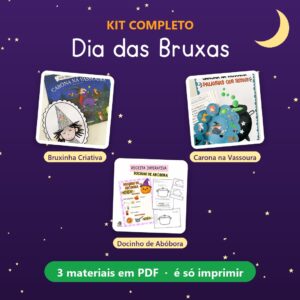 Kit Dia das Bruxas — 3 materiais
